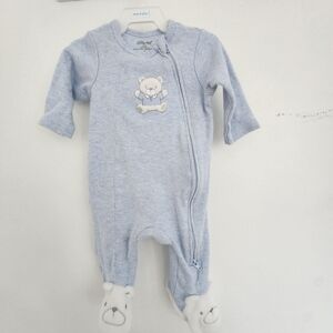 Little Me Light Blue Bear One Piece
